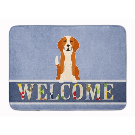 Carolines Treasures English Foxhound Welcome Machine Washable Memory Foam Mat BB5691RUG